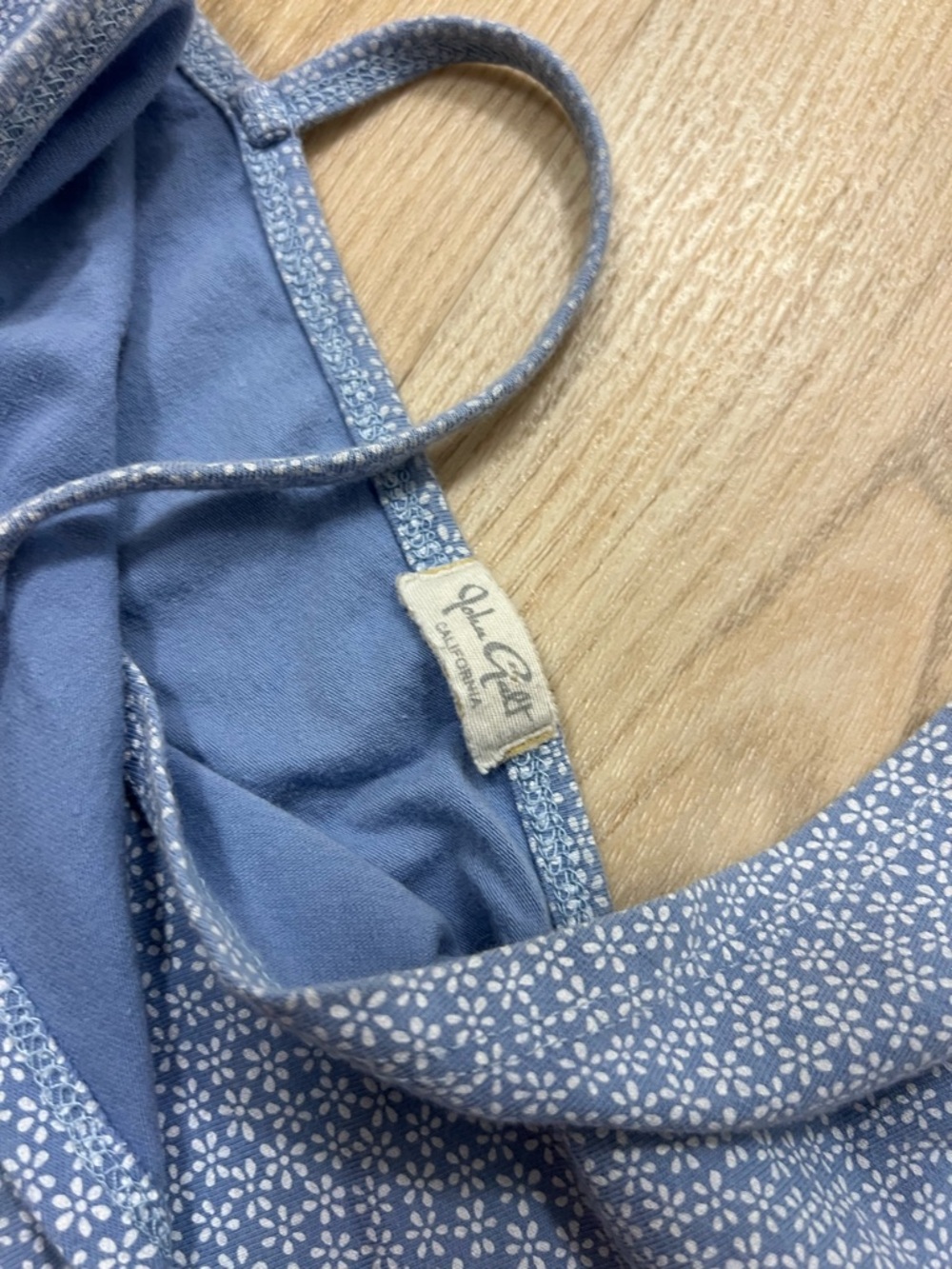 John Galt (Brandy Melville) Amara Mini Dress Floral Blue White - Picture 2 of 5